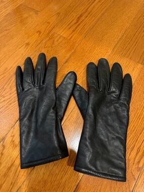Thinsulate Insulation 40 Gram Women's Black Leather Gloves Y2K - Size X-Large